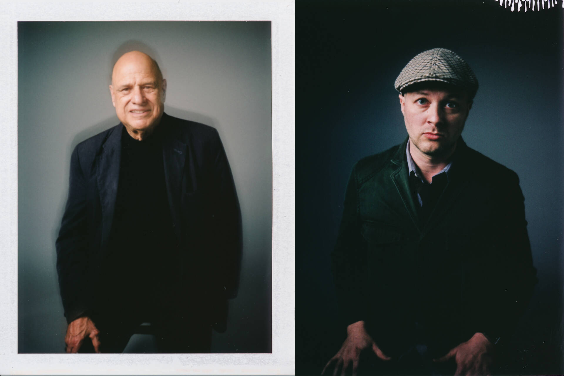 Studio portraits of Tony Campolo and Jimmy Spencer Jr. shot on FB-100C film