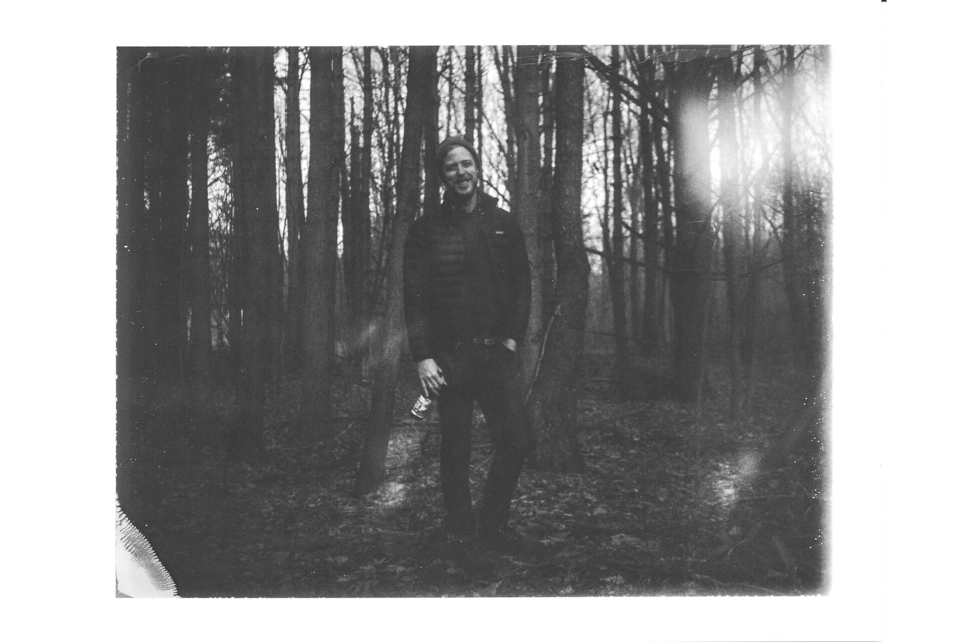 Josh Stunkel double exposure portrait shot on FB-3000b film