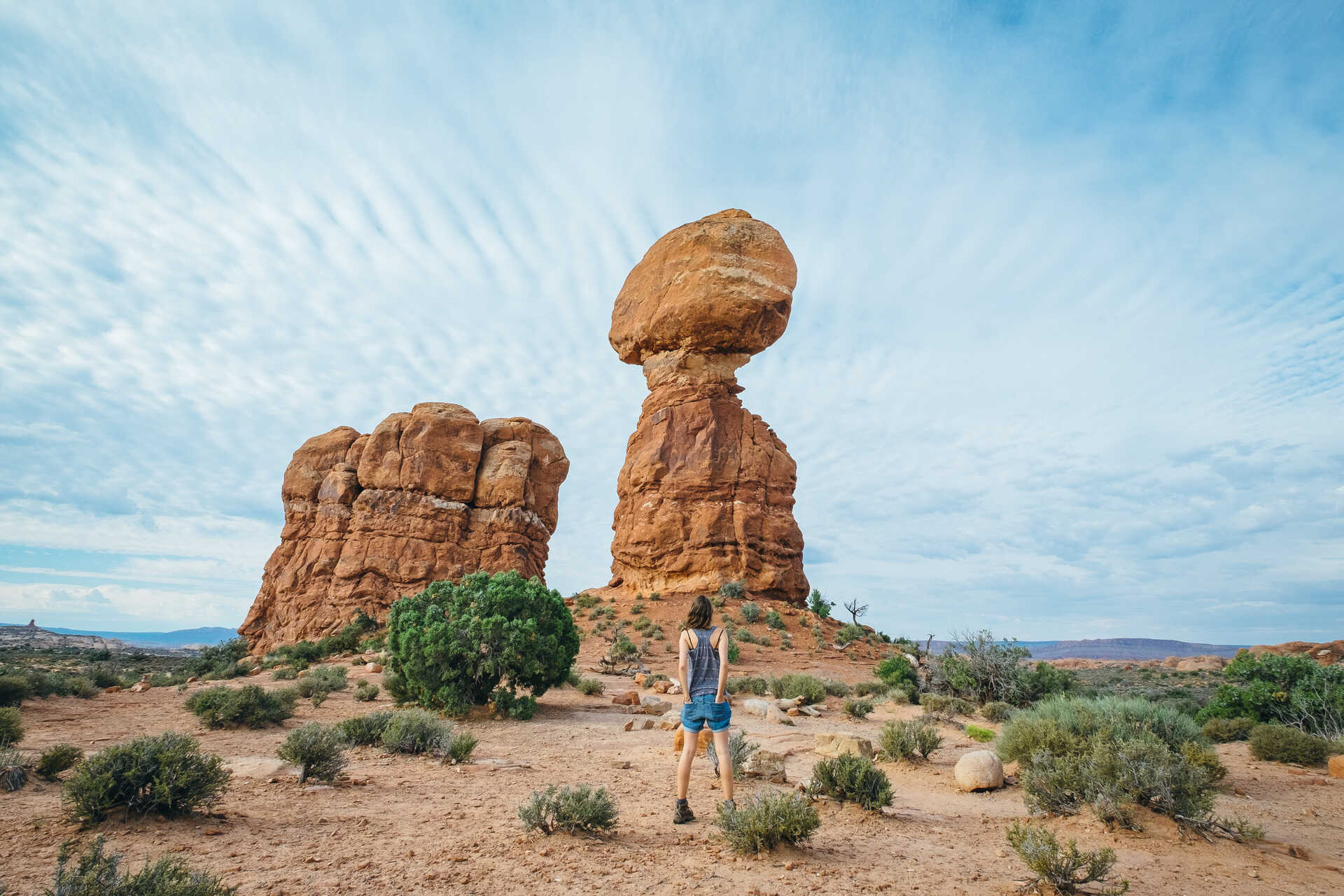 Nicole at Balance Rock, Arches National Park